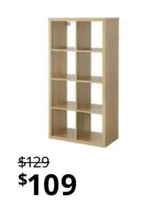 IKEA Kallax shelf unit, oak effect offer