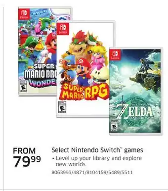 The Source Select nintendo switch games offer