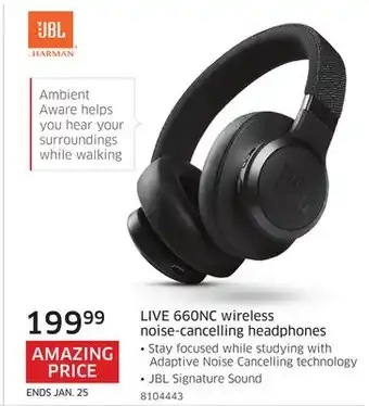The Source Jbl live 660nc wireless noise-cancelling headphones offer