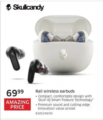 The Source Skullcandy rail wireless earbuds offer