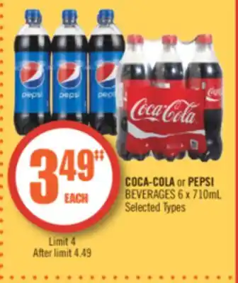 Shoppers Drug Mart Coca-cola or pepsi beverages offer