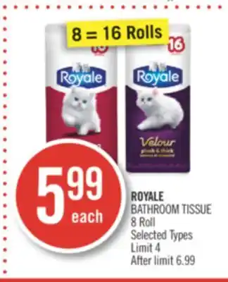 Shoppers Drug Mart Royale bathroom tissue offer
