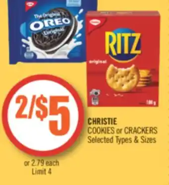 Shoppers Drug Mart Christie cookies & crackers offer