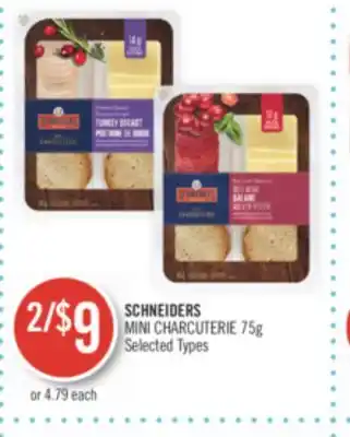 Shoppers Drug Mart Schneiders mini charcuterie offer