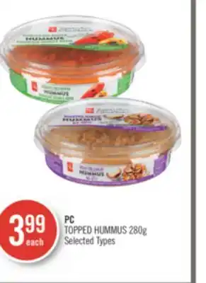 Shoppers Drug Mart Pc topped hummus offer