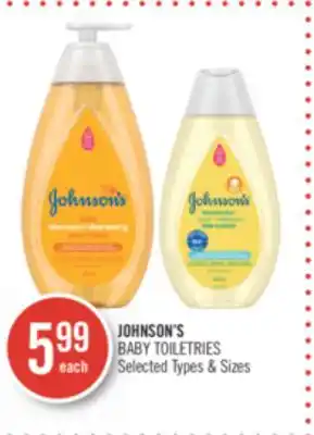 Shoppers Drug Mart Johnson's baby toiletries offer