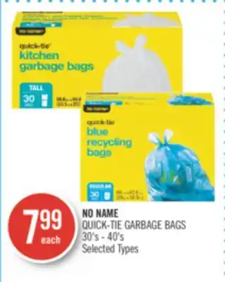 Shoppers Drug Mart No name quick-tie garbage bags offer