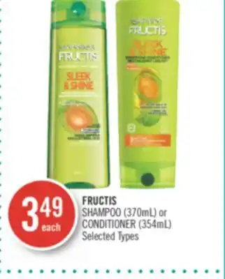 Shoppers Drug Mart Fructis shampoo (370ml) or conditioner (354ml) offer