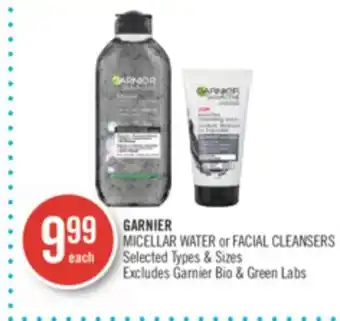 Shoppers Drug Mart Garnier micellar water or facial cleansers offer