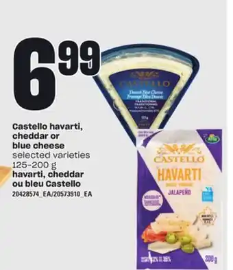 Independent City Market Havarti, cheddar ou bleu castello, 125-200 g offer