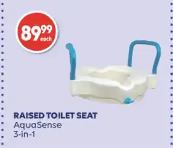 Wellwise by Shoppers Raised toilet seat aquasense offer