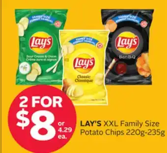 Rexall Lay's xxl family size potato chips offer