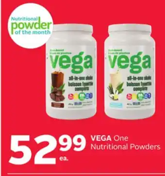 Rexall Vega one nutritional powders offer