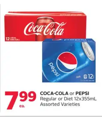 Rexall Coca-cola or pepsi regular or diet offer