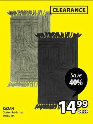 JYSK Kazan cotton bath mat offer