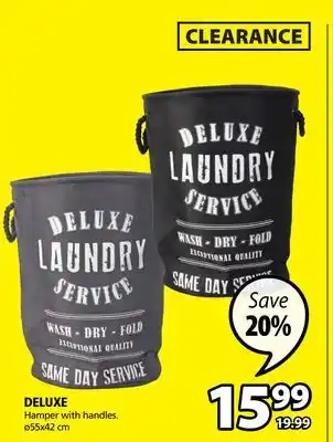 JYSK Deluxe hamper with handles offer