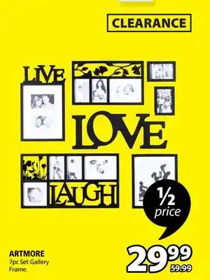 JYSK Artmore 7pc set gallery frame offer