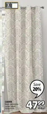 JYSK Caden room darkening curtain panel offer