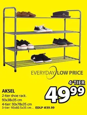 JYSK Aksel 4-tier shoe rack offer