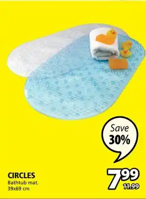 JYSK Circles bathtub mat offer