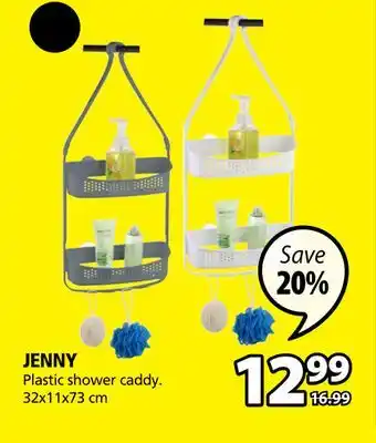JYSK Jenny plastic shower caddy offer
