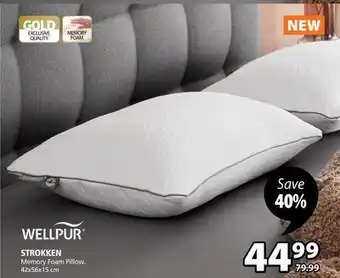 JYSK Strokken memory foam pillow offer