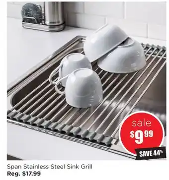 Kitchen Stuff Plus Span stainless steel sink grill offer