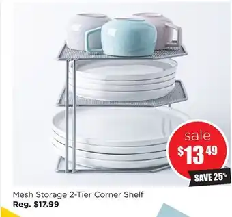 Kitchen Stuff Plus Mesh storage 2-tier corner shelf offer