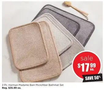 Kitchen Stuff Plus 2 pc. harman madame bain microfiber bathmat set offer