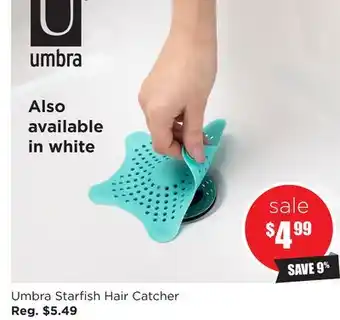 Kitchen Stuff Plus Umbra starfish hair catcher offer