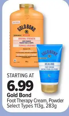 RxHealthMed Gold bond foot therapy cream, powder offer