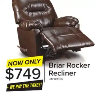 Leon's Briar rocker recliner - brown offer