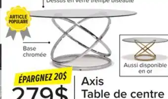 Leon's Table de centre axis - chrome offer