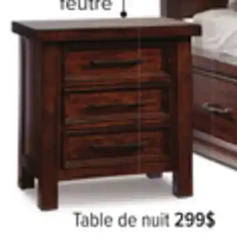 Leon's Table de nuit eden – brun foncé offer