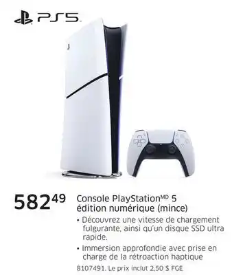 The Source Console playstation 5 édition numérique (mince) offer