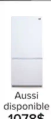Leon's Réfrigérateur 18,7 pi³ avec congélateur en bas blanc lrb19b5awwc l2 offer