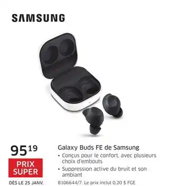 The Source Galaxy buds fe de samsung offer