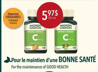 Accès pharma Adrien gagnon vitamins offer