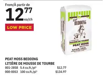 BMR Peat moss bedding offer