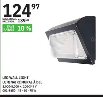 BMR Led wall light offer