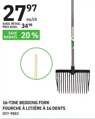 BMR 16-tine bedding fork offer