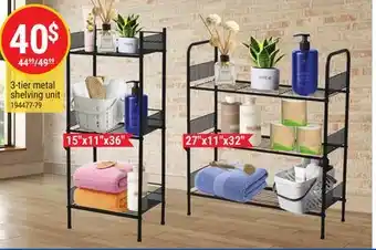 Rossy 3-tier metal shelving unit offer