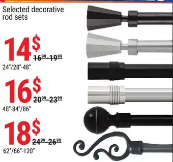 Rossy Selected decorative rod sets offer