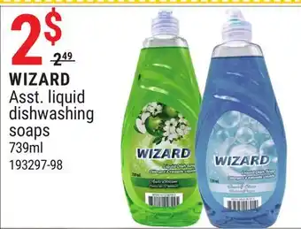 Rossy Wizard asst. liquid dishwashing soaps offer