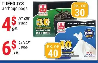 Rossy Tuffguys garbage bags offer