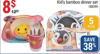 Rossy Kid's bamboo dinner set offer