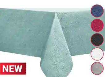 Rossy Asst. solid jacquard tablecloths offer