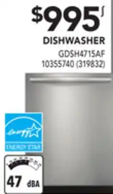 RONA Frigidaire gallery dishwasher offer