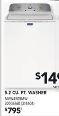 RONA Maytag 5.2 cu. ft. washer offer