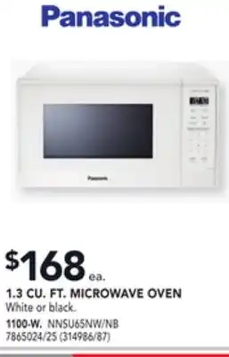 RONA Panasonic 1.3 cu. ft. microwave oven offer